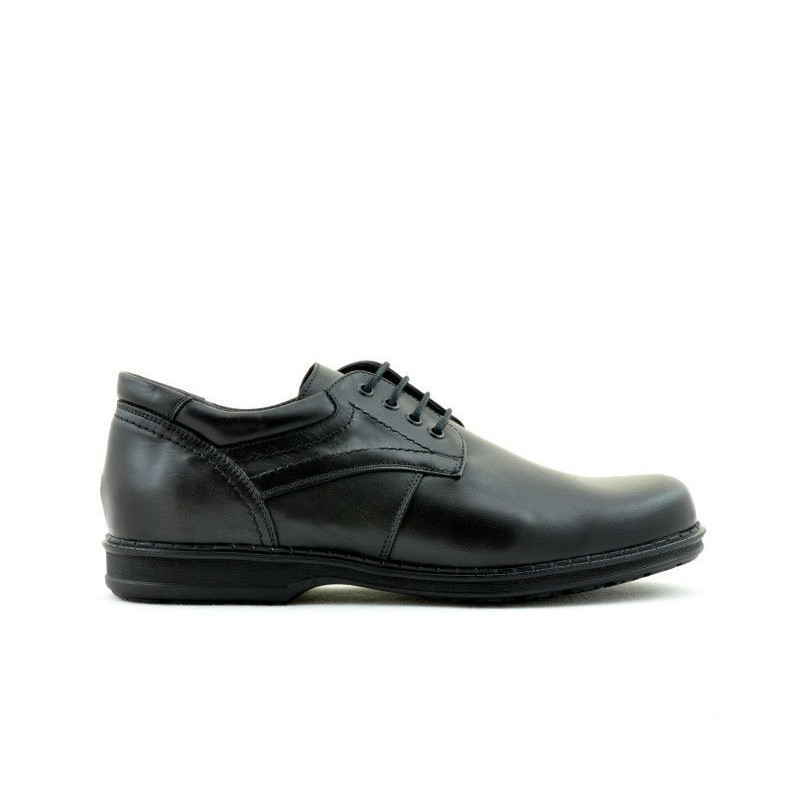 Men stylish, elegant, casual shoes 854 black