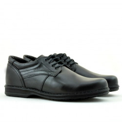 Men stylish, elegant, casual shoes 854 black