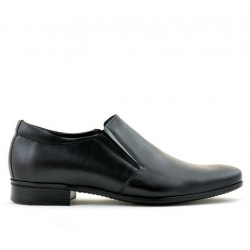 Men stylish, elegant shoes 741 black