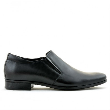 Men stylish, elegant shoes 741 black