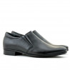 Men stylish, elegant shoes 741 black