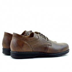 Men stylish, elegant, casual shoes 854 brown