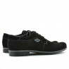 Men stylish, elegant, casual shoes 730 black velour 