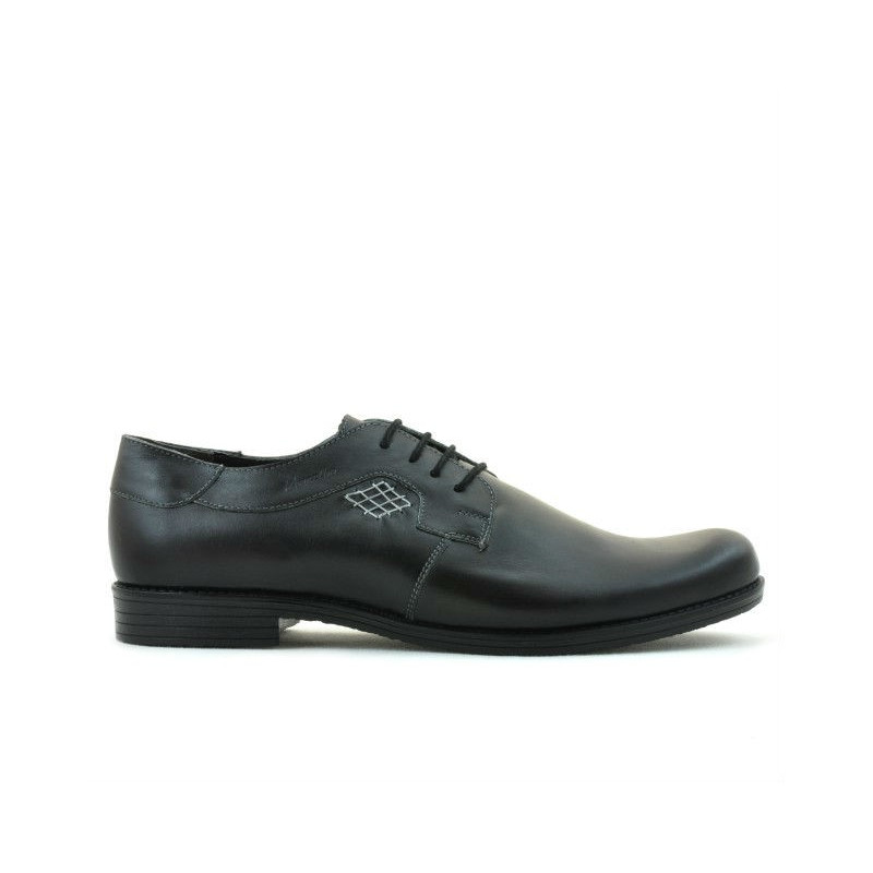 Men stylish, elegant, casual shoes (large size) 730m black