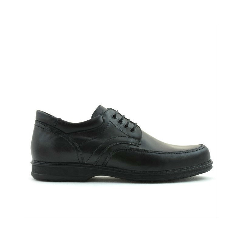 Men stylish, elegant, casual shoes 855 black