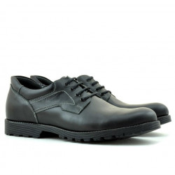 Men stylish, elegant, casual shoes 805 black