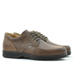 Men stylish, elegant, casual shoes 855 brown