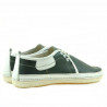 Men loafers, moccasins 865 green+beige