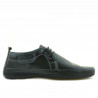 Men loafers, moccasins 865 black+gray