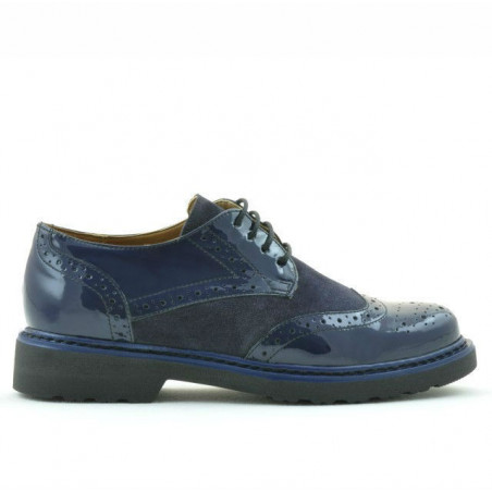 Women casual shoes 663 patent indigo combined