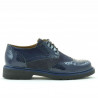 Women casual shoes 663 patent indigo combined