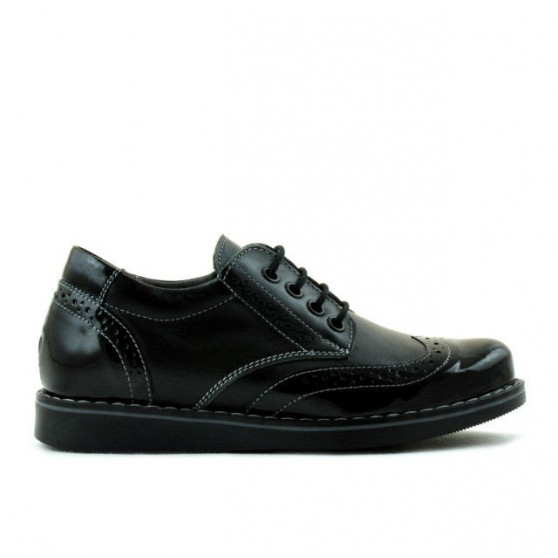 Children shoes 154 patent black combined