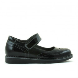 Children shoes 153 patent black combined