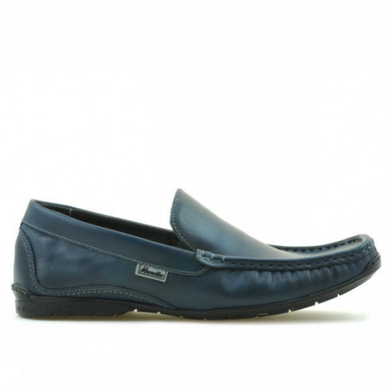 Men loafers, moccasins 813 indigo