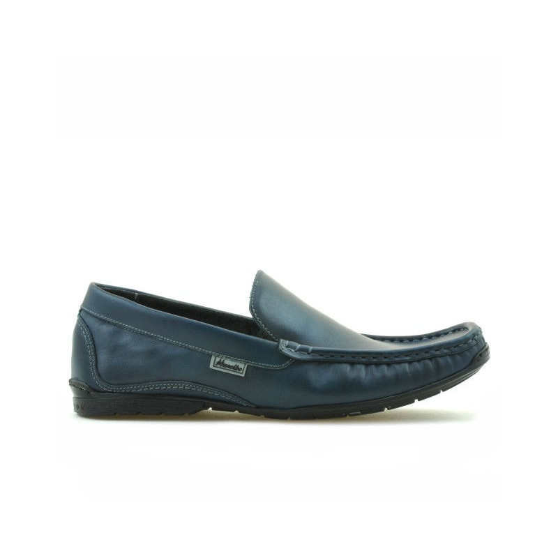Men loafers, moccasins 813 indigo