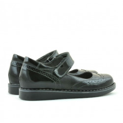 Children shoes 153 patent black combined
