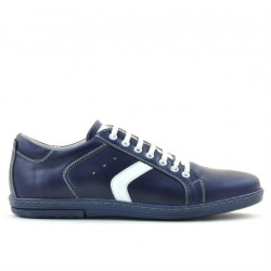 Men sport shoes 809 indigo+white