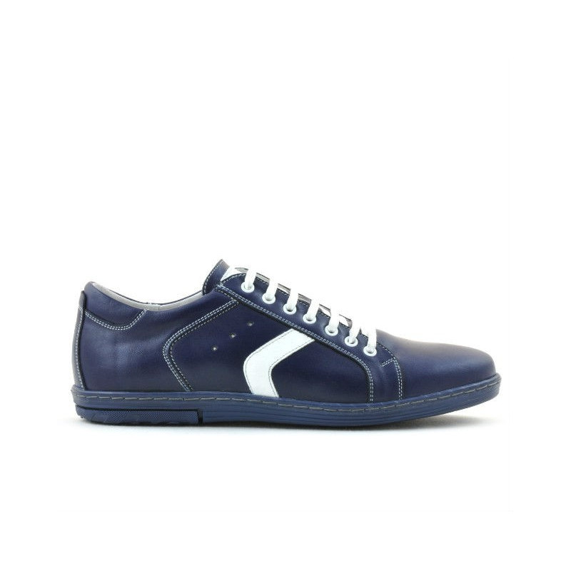 Men sport shoes 809 indigo+white