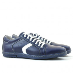 Men sport shoes 809 indigo+white
