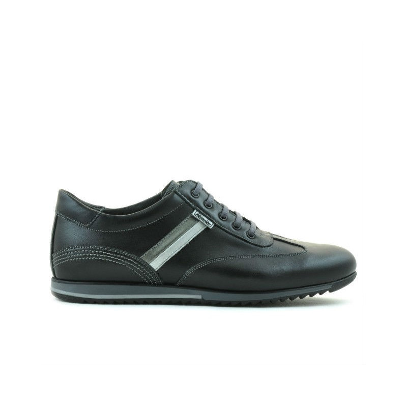 Men sport shoes 807 black+gray