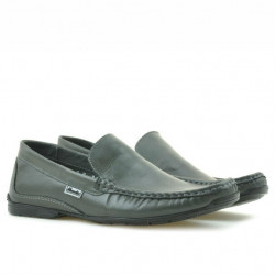 Men loafers, moccasins 813 gray