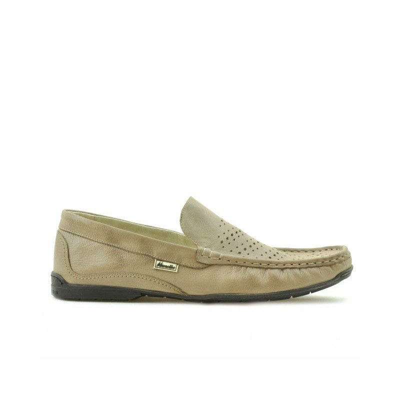 Men loafers, moccasins 813 sand perforat