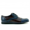Men casual shoes 811 indigo+bordo