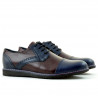 Men casual shoes 811 indigo+bordo