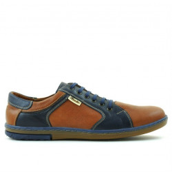 Men sport shoes 869 brown+indigo