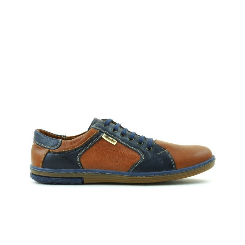 Men sport shoes 869 brown+indigo
