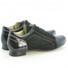 Women casual shoes 645 patent black combined