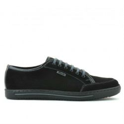 Men casual, sport shoes 775 black velour 