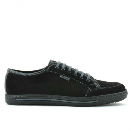 Men casual, sport shoes 775 black velour 