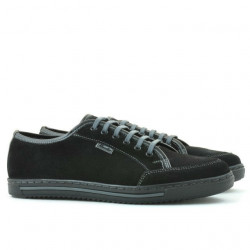 Men casual, sport shoes 775 black velour 