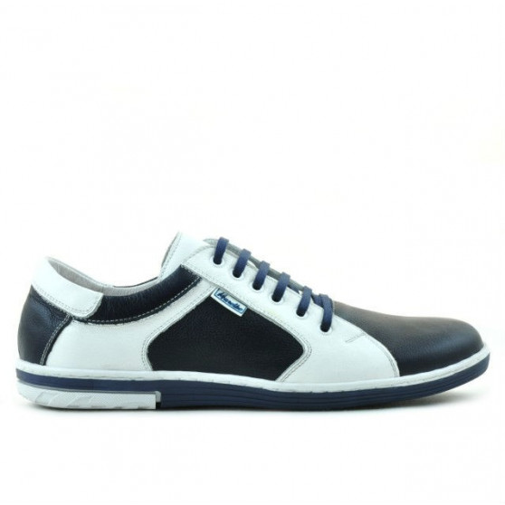 Men sport shoes 869 indigo+white