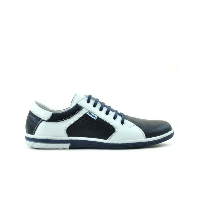 Men sport shoes 869 indigo+white