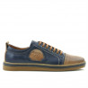 Men casual, sport shoes 766 indigo+brown