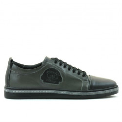 Men casual, sport shoes 766 black+gray 