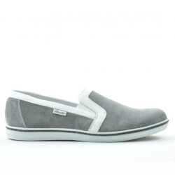 Men casual shoes 870 gray velour 
