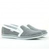 Men casual shoes 870 gray velour 