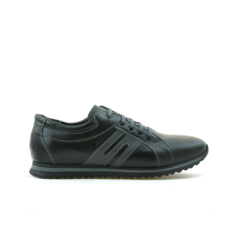 Men sport shoes 768 black+gray
