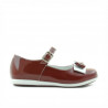Small children shoes 51c patent burgundy+white