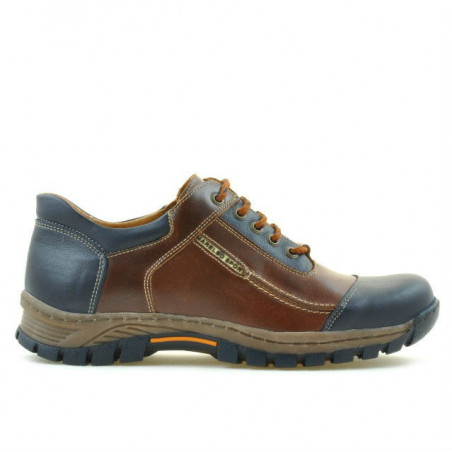 Men sport shoes 852 brown+indigo