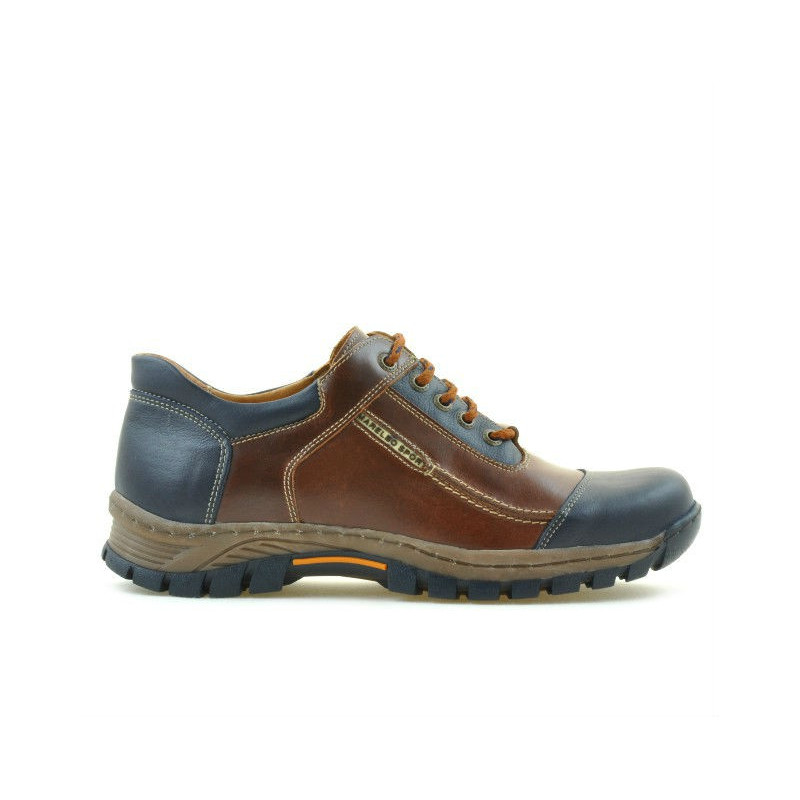 Men sport shoes 852 brown+indigo