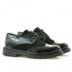Women casual shoes 663 patent black combined