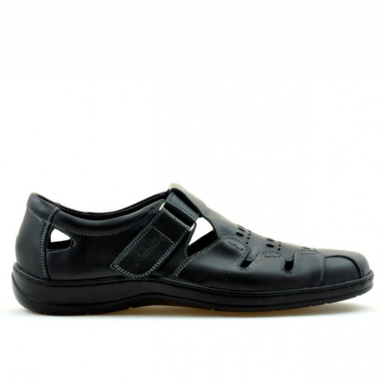 Men loafers, moccasins 819 black