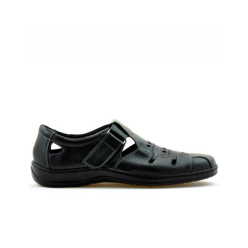 Men loafers, moccasins 819 black