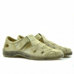 Men loafers, moccasins 819 a beige