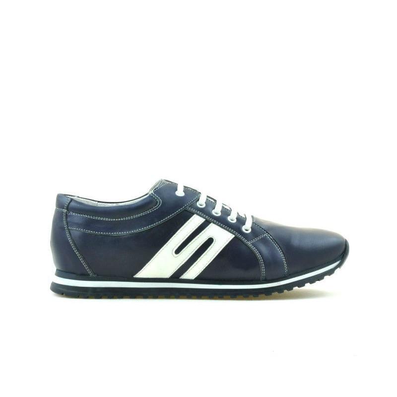 Men sport shoes 768 indigo+white