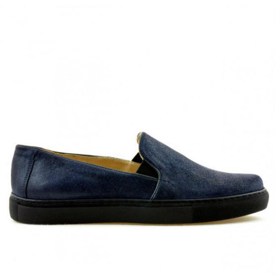 Women sport shoes 658 indigo satin